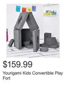 Costco Yourigami Kids Convertible Play Fort offer
