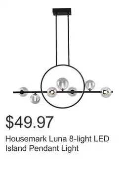 Costco Housemark Luna 8-light LED Island Pendant Light offer