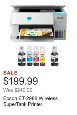 Costco Epson ET-2988 Wireless SuperTank Printer offer