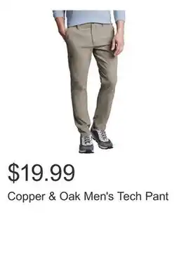 Costco Copper & Oak Men's Tech Pant offer