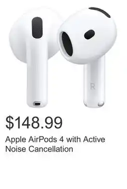 Costco Apple AirPods 4 with Active Noise Cancellation offer