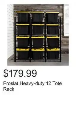 Costco Proslat Heavy-duty 12 Tote Rack offer