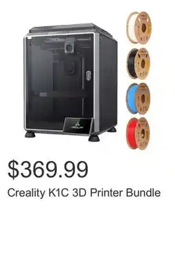 Costco Creality K1C 3D Printer Bundle offer