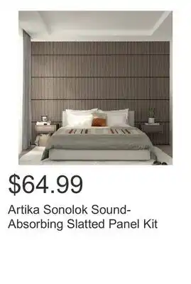 Costco Artika Sonolok Sound-Absorbing Slatted Panel Kit offer