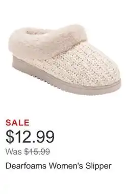 Costco Dearfoams Women's Slipper offer