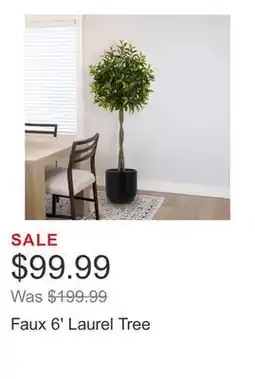 Costco Faux 6' Laurel Tree offer