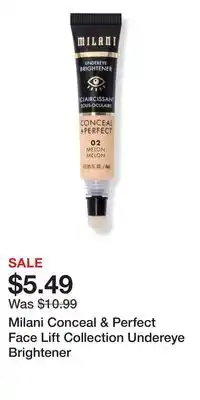Ulta Beauty Milani Conceal & Perfect Face Lift Collection Undereye Brightener offer