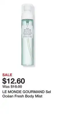 Ulta Beauty LE MONDE GOURMAND Sel Océan Fresh Body Mist offer