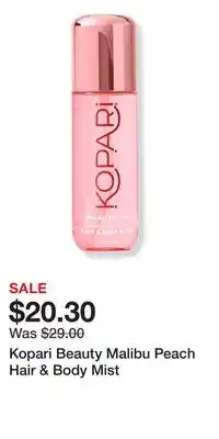 Ulta Beauty Kopari Beauty Malibu Peach Hair & Body Mist offer