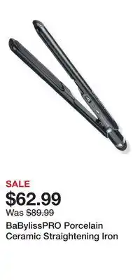 Ulta Beauty BaBylissPRO Porcelain Ceramic Straightening Iron offer