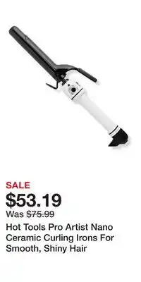 Ulta Beauty Hot Tools Pro Artist Nano Ceramic Curling Irons For Smooth, Shiny Hair offer