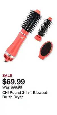 Ulta Beauty CHI Round 3-In-1 Blowout Brush Dryer offer