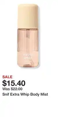 Ulta Beauty Snif Extra Whip Body Mist offer