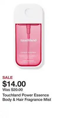 Ulta Beauty Touchland Power Essence Body & Hair Fragrance Mist offer