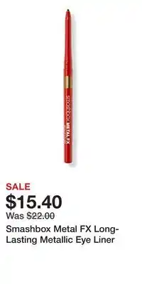 Ulta Beauty Smashbox Metal FX Long-Lasting Metallic Eye Liner offer
