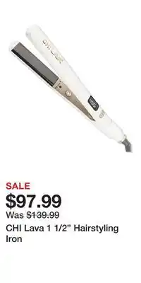 Ulta Beauty CHI Lava 1 1/2 Hairstyling Iron offer