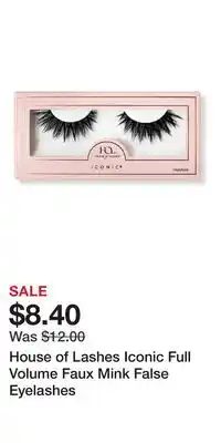 Ulta Beauty House of Lashes Iconic Full Volume Faux Mink False Eyelashes offer