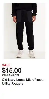 Old Navy Old Navy Loose Microfleece Utility Joggers offer