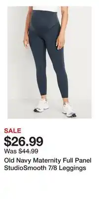 Old Navy Old Navy Maternity Full Panel StudioSmooth 7/8 Leggings offer