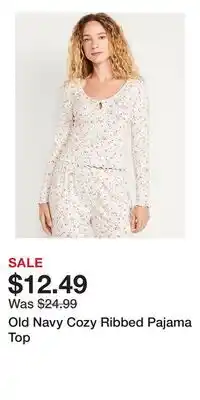 Old Navy Old Navy Cozy Ribbed Pajama Top offer