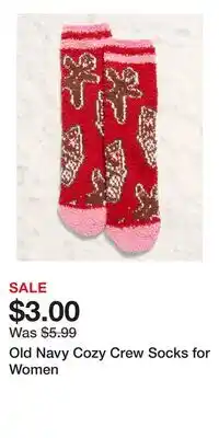 Old Navy Old Navy Cozy Crew Socks for Women offer