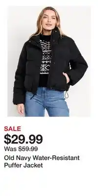 Old Navy Old Navy Water-Resistant Puffer Jacket offer
