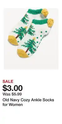 Old Navy Old Navy Cozy Ankle Socks for Women offer