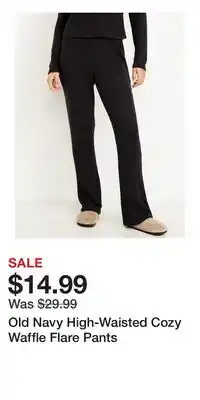 Old Navy Old Navy High-Waisted Cozy Waffle Flare Pants offer
