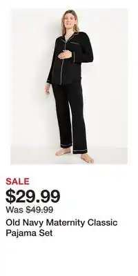 Old Navy Old Navy Maternity Classic Pajama Set offer