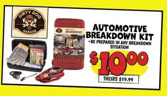 Ollie's AUTOMOTIVE BREAKDOWN KIT offer