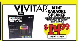 Ollie's VIVITAR MINI KARAOKE SPEAKER offer