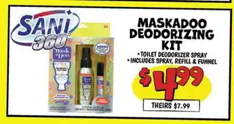 Ollie's MASKADOO DEODORIZING KIT offer