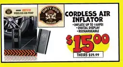 Ollie's CORDLESS AIR INFLATOR offer