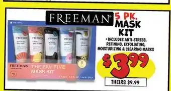 Ollie's FREEMAN 5PK MASK KIT offer