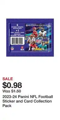 Game Stop 2023-24 Panini NFL Football Sticker and Card Collection Pack offer