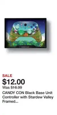 Game Stop CANDY CON Black Base Unit Controller with Stardew Valley Framed Edition GameStop Exclusive offer
