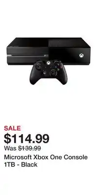 Game Stop Microsoft Xbox One Console 1TB - Black offer