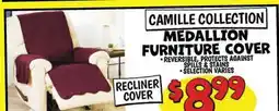 Ollie's CAMILLE COLLECTION MEDALLION FURNITURE COVER offer