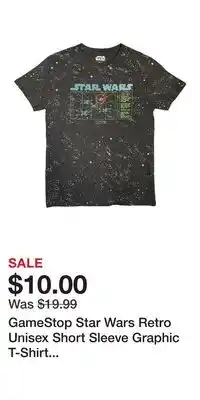Game Stop GameStop Star Wars Retro Unisex Short Sleeve Graphic T-Shirt GameStop Exclusive offer