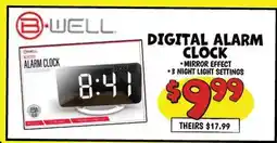 Ollie's WELL DIGITAL ALARM CLOCK offer