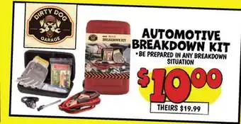 Ollie's AUTOMOTIVE GARAGE BREAKDOWN KIT offer