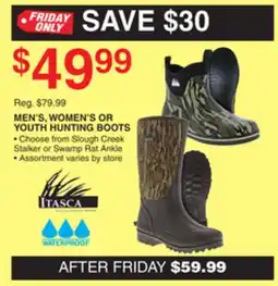 Dunham's Sports MEN'S, WOMEN'S OR YOUTH HUNTING BOOTS offer