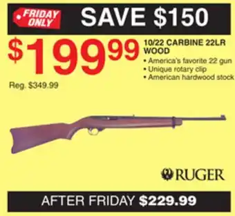 Dunham's Sports RUGER 10/22 CARBINE 22LR WOOD offer