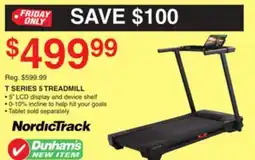 Dunham's Sports T SERIES 5 TREADMILL offer