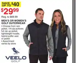 Dunham's Sports VEELO GOLF MEN'S OR WOMEN'S GOLF OUTERWEAR offer
