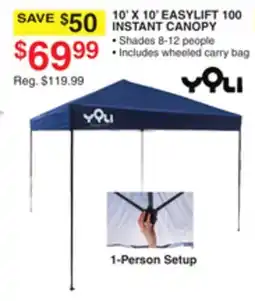 Dunham's Sports YOLI 10' X 10' EASYLIFT 100 INSTANT CANOPY offer