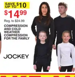 Dunham's Sports JOCKEY COMPRESSION AND COLD WEATHER COMPRESSION FOR THE FAMILY offer