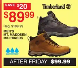 Dunham's Sports TIMBERLAND MEN'S MT. MADDSEN MID HIKERS offer