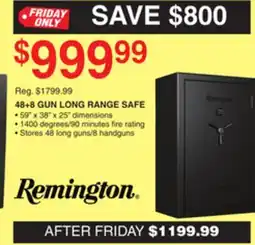 Dunham's Sports REMINGTON 48 + 8 GUN LONG RANGE SAFE offer