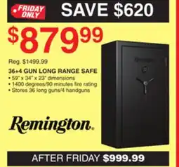 Dunham's Sports REMINGTON 36 + 4 GUN LONG RANGE SAFE offer